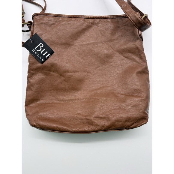 Brown Bueno Handbag Brown adjustable strap Lined Crossbody Purse Shoulder Bag - Picture 10 of 13